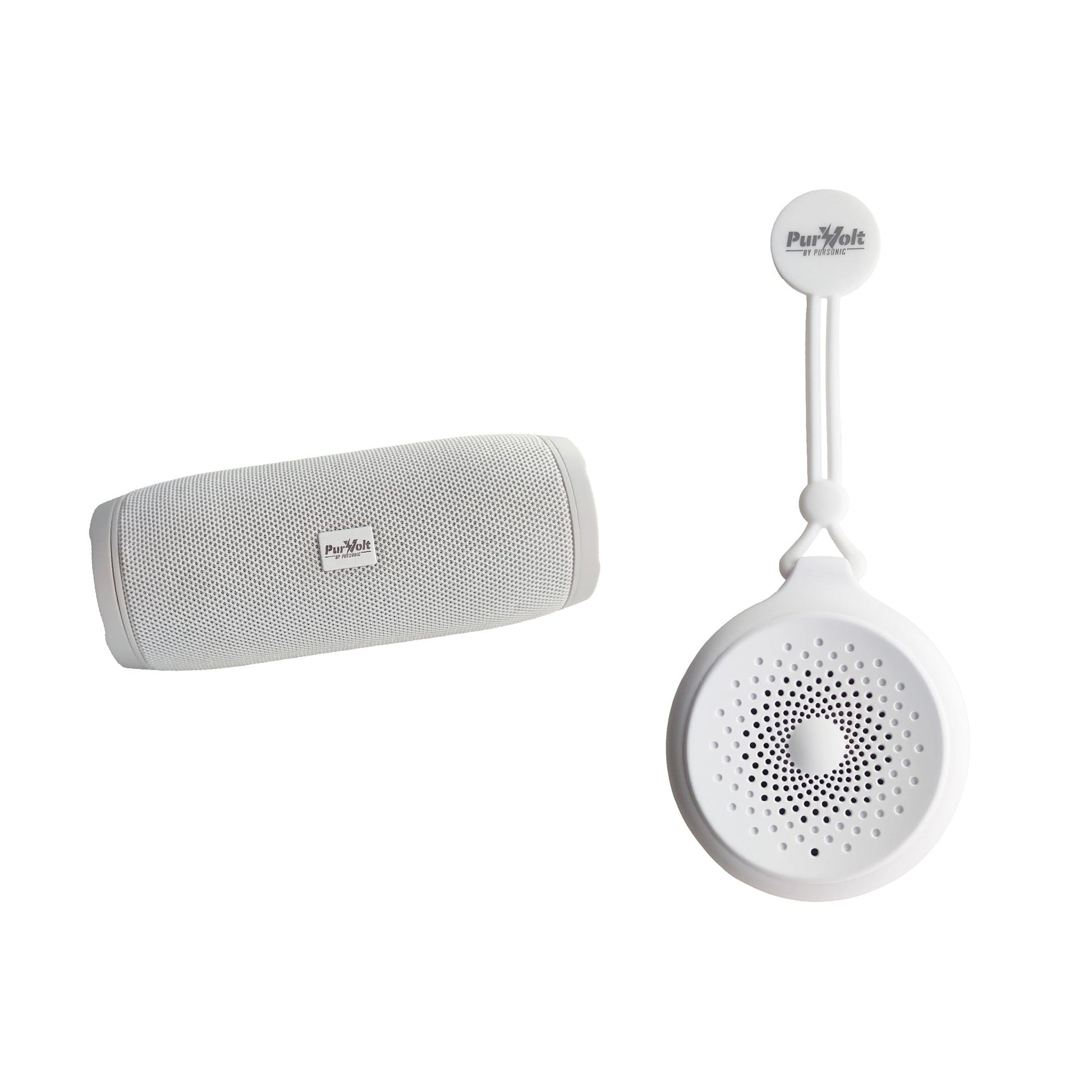 Pursonic Peak Wireless Speaker & Pursonic Waterproof Wireless Speaker Bundle – 360° Hi-Res Sound Anywhere, Anytime
